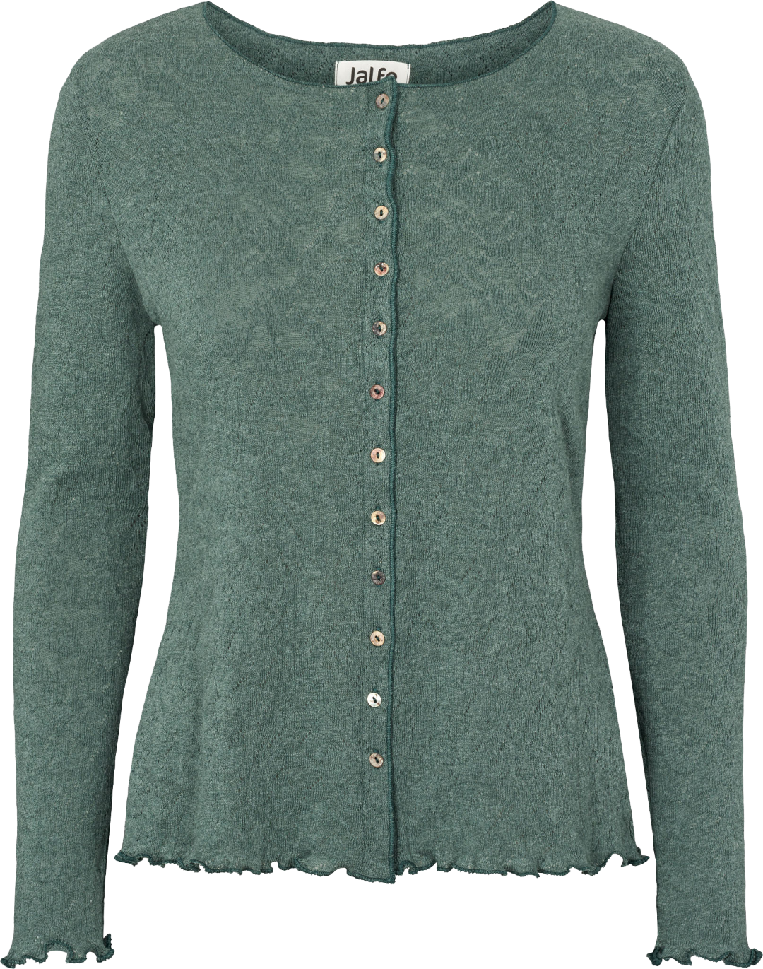 Cardigan jacquard organic cotton